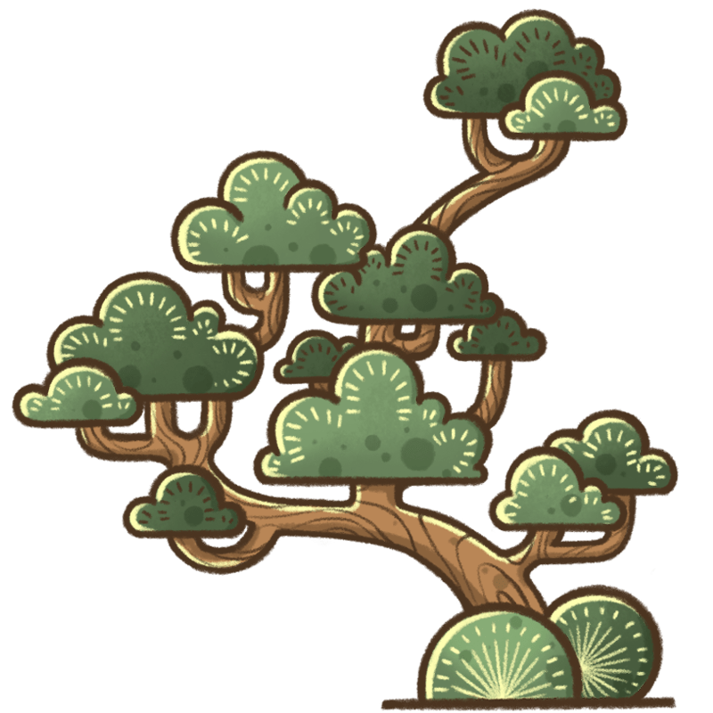 国风植物插画