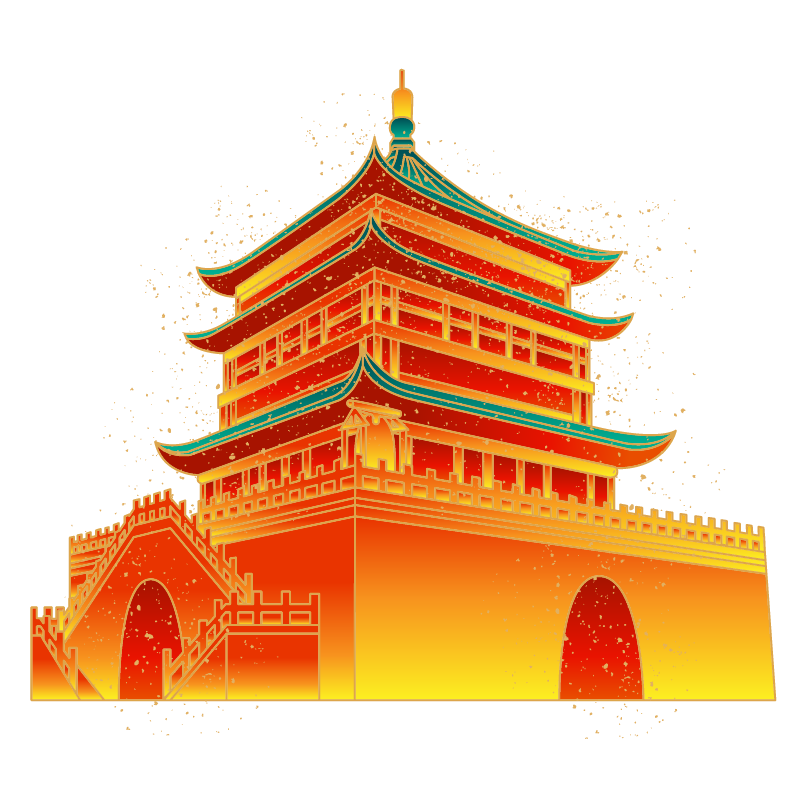 中国风国潮中式建筑