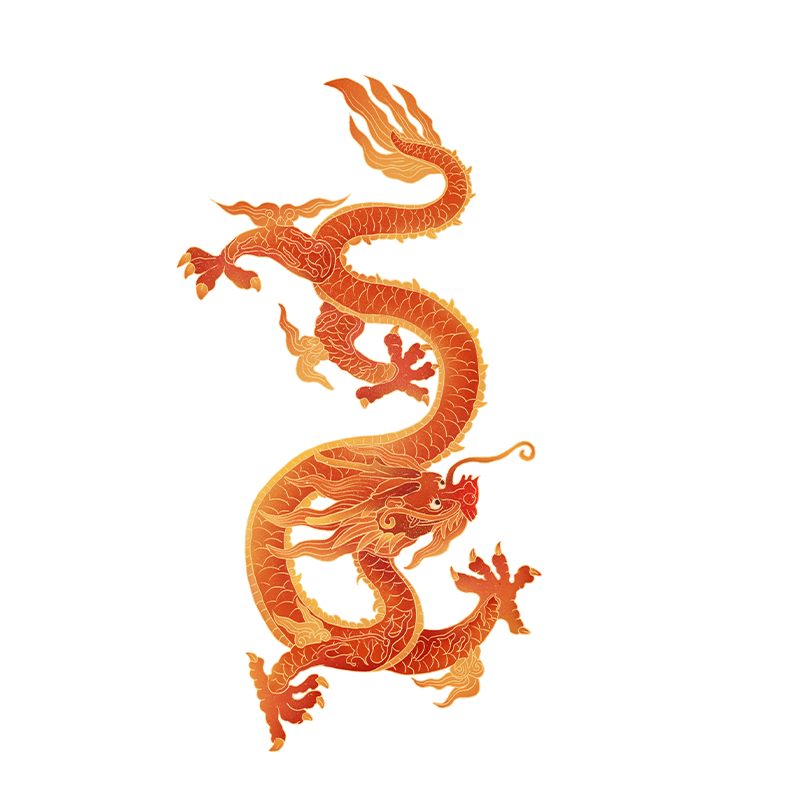 中式中国风龙动物元素