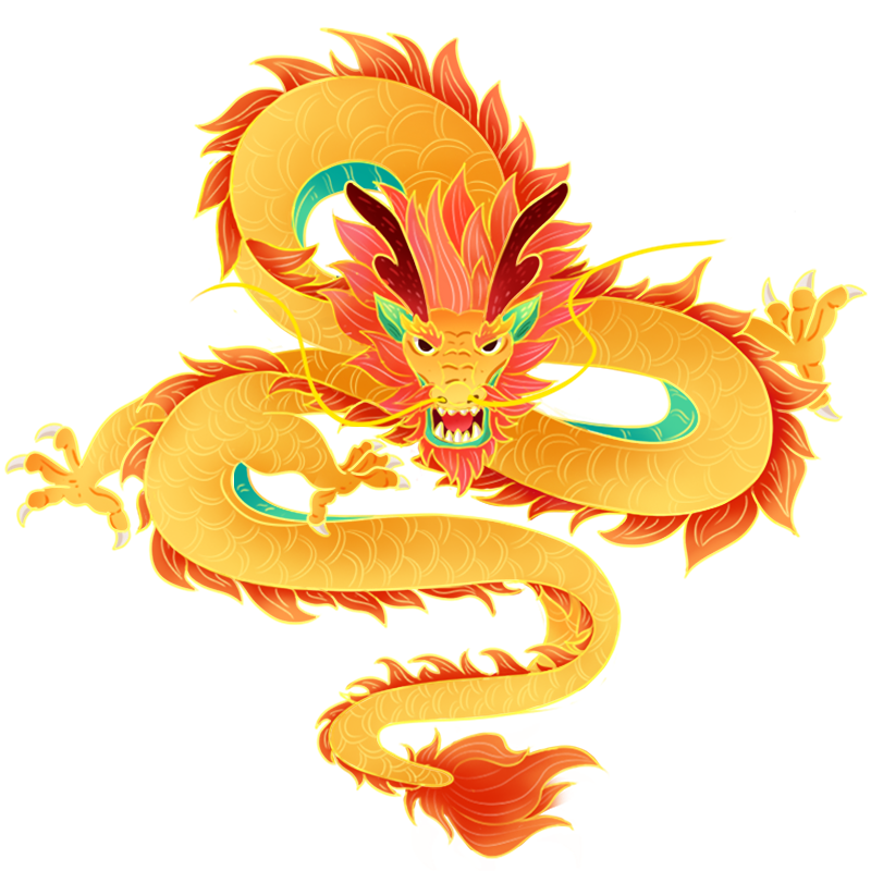 龙元素插画