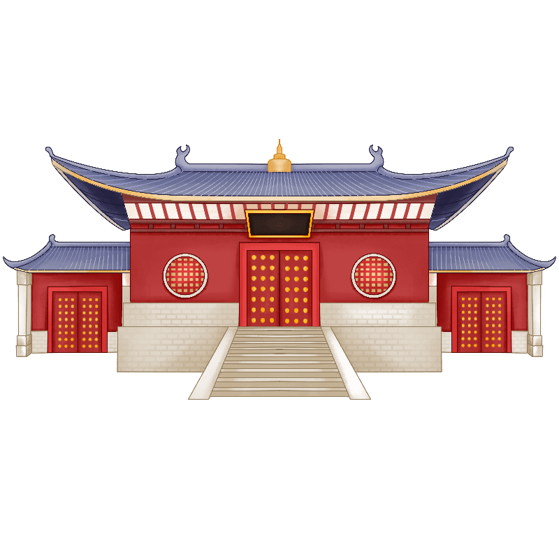 中国风文化建筑大门