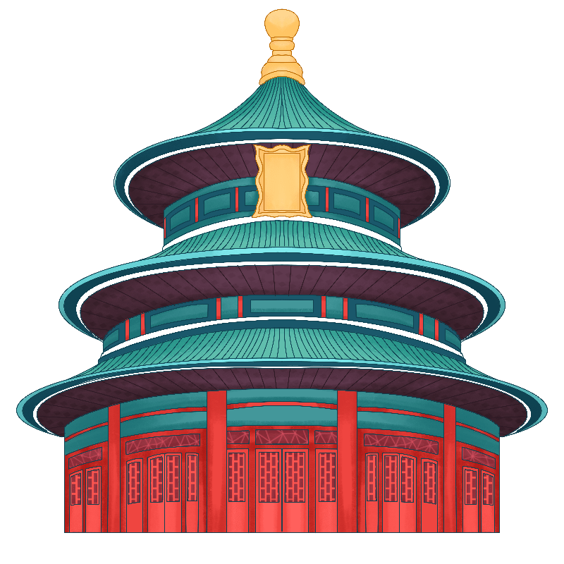 国风文化建筑天坛