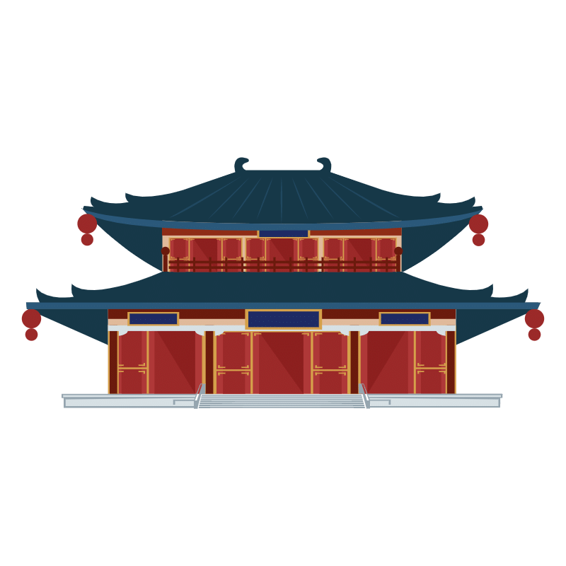 中式国潮风-城市建筑