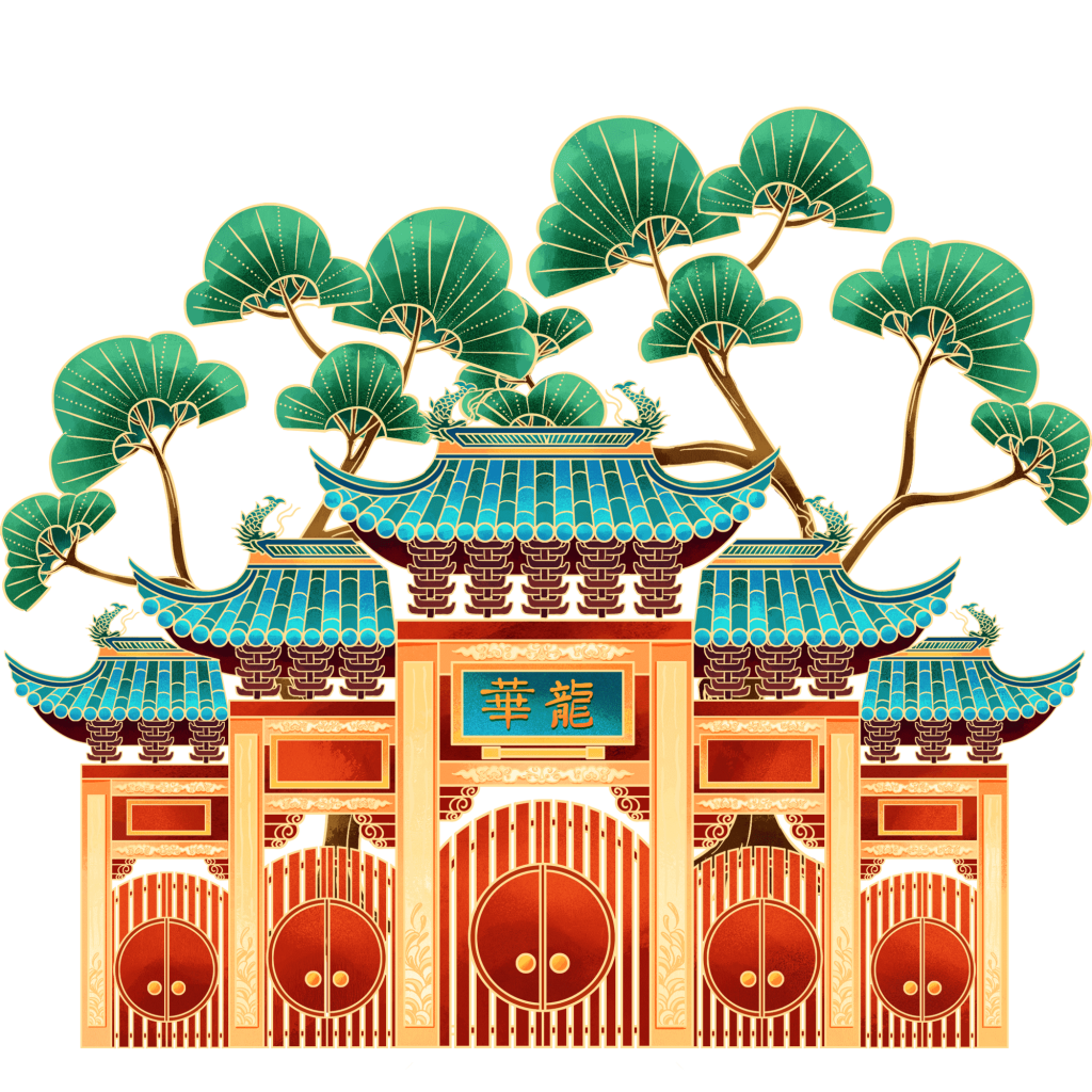 中国风建筑元素大门