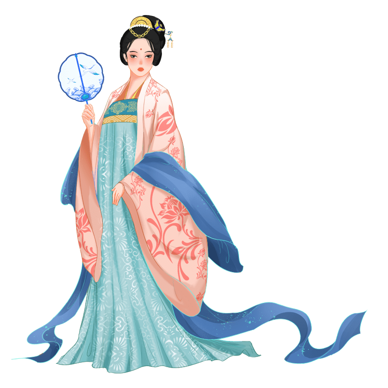 国潮古风人物插画