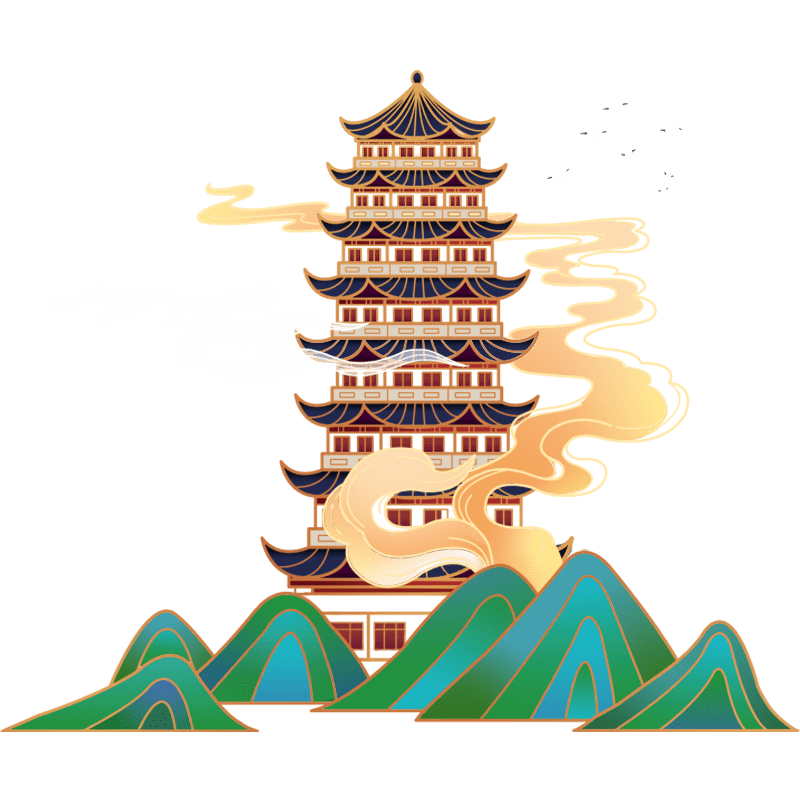 国风高塔建筑