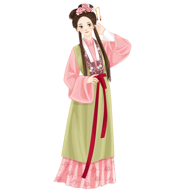 中国风古风美女人物插画