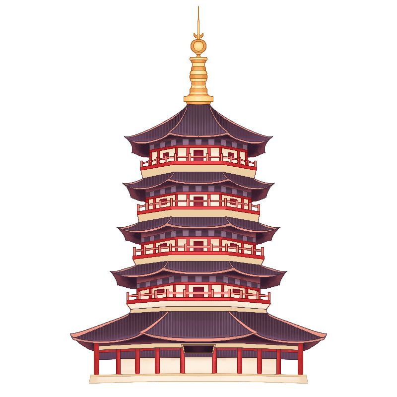 中国风建筑-峰塔