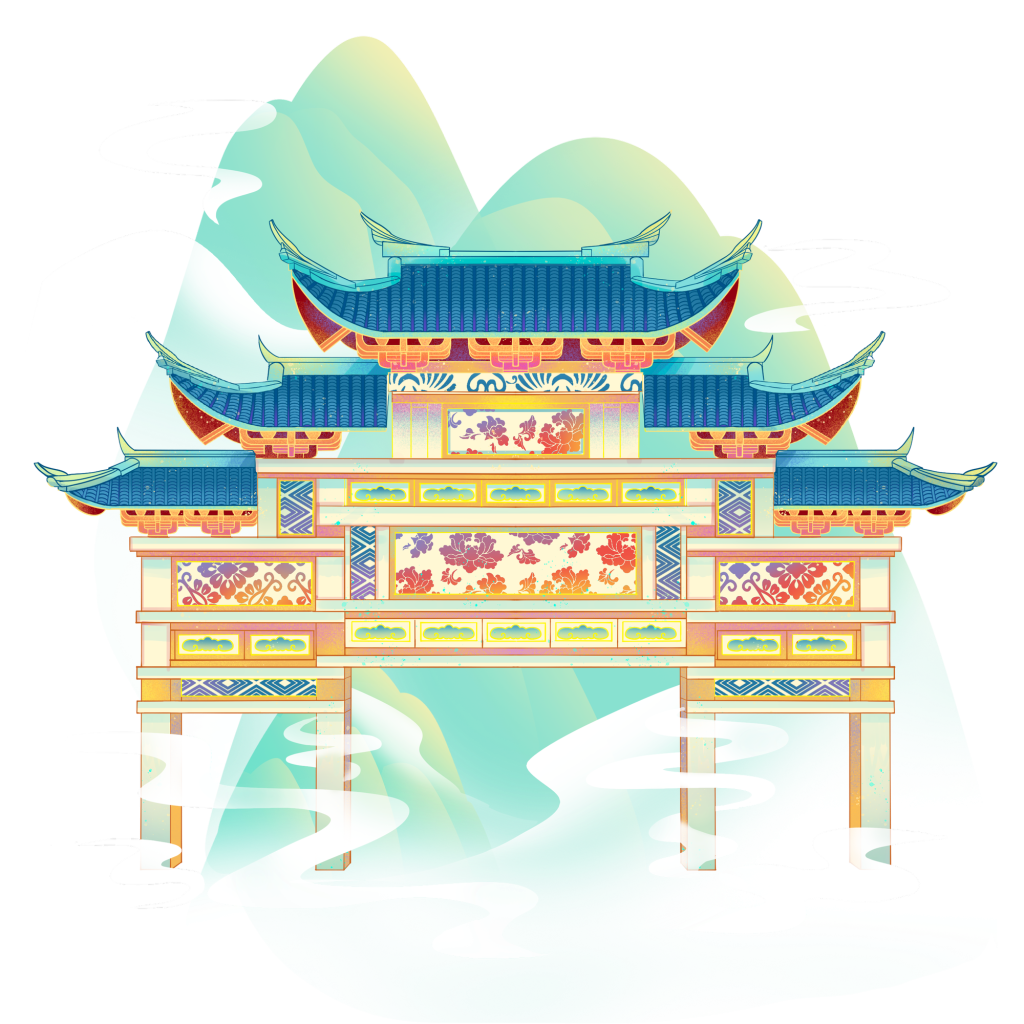 国潮建筑元素