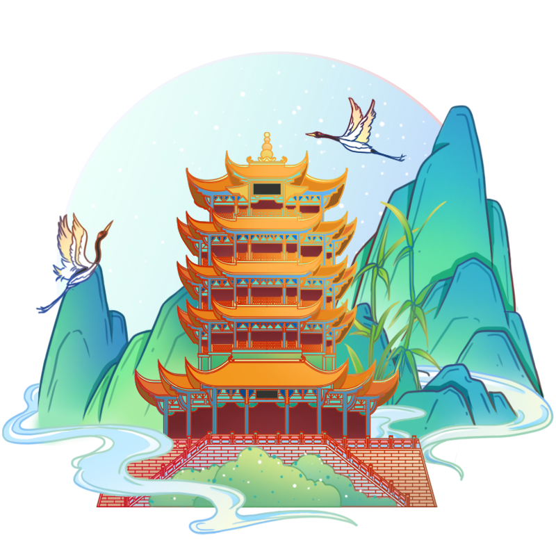 国潮中国风建筑-黄鹤楼