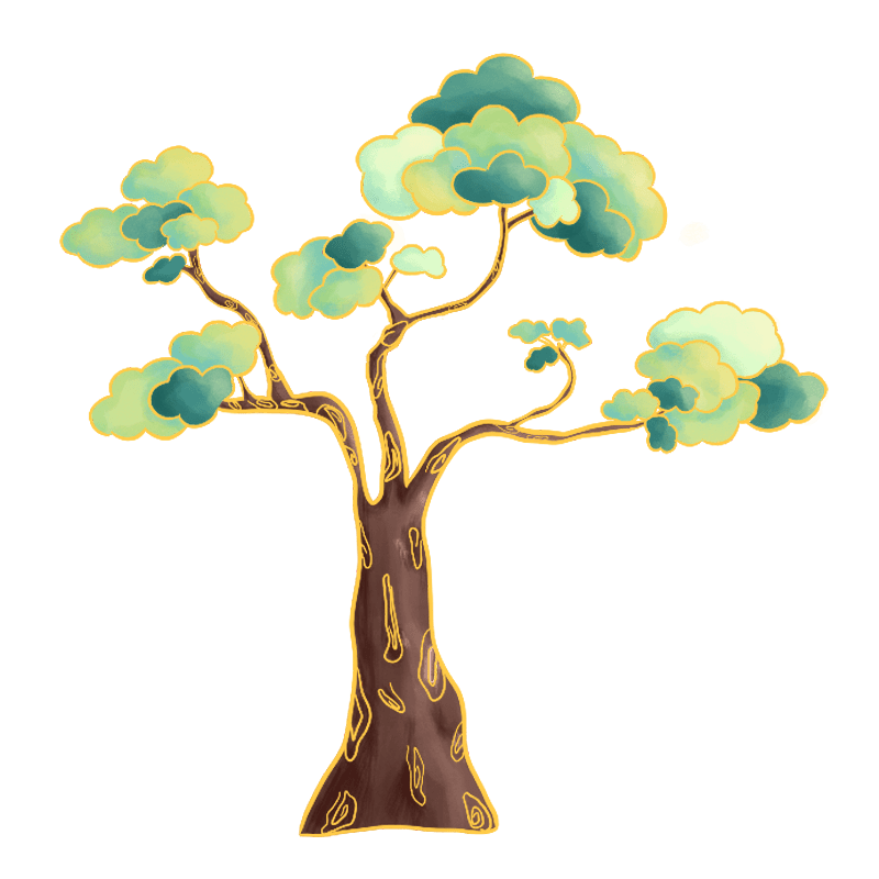 插画植物树木素材