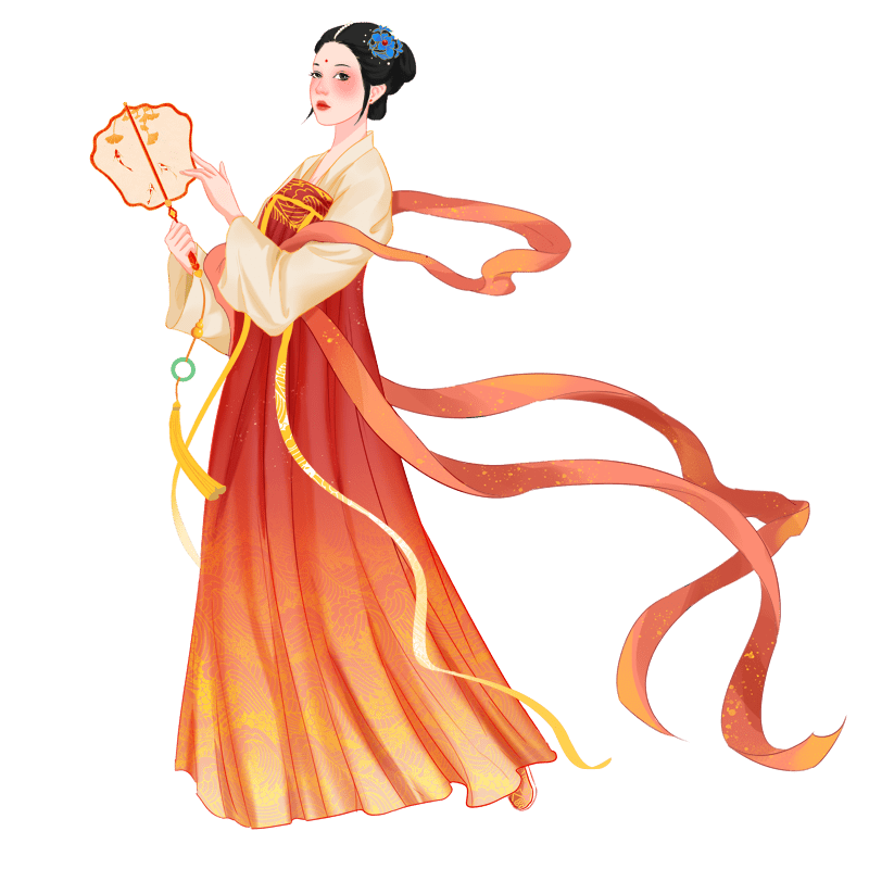 中国风少女人物插画