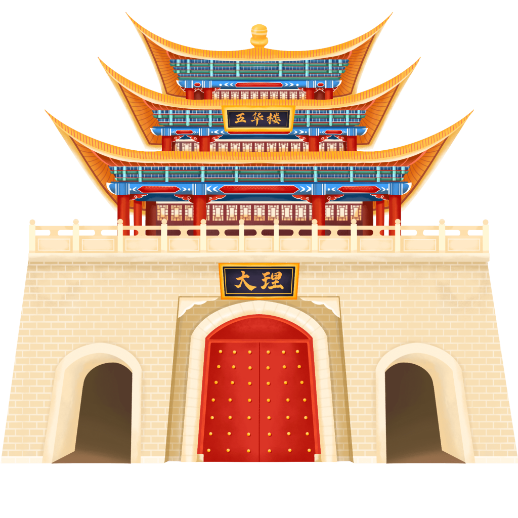 国潮古风城楼