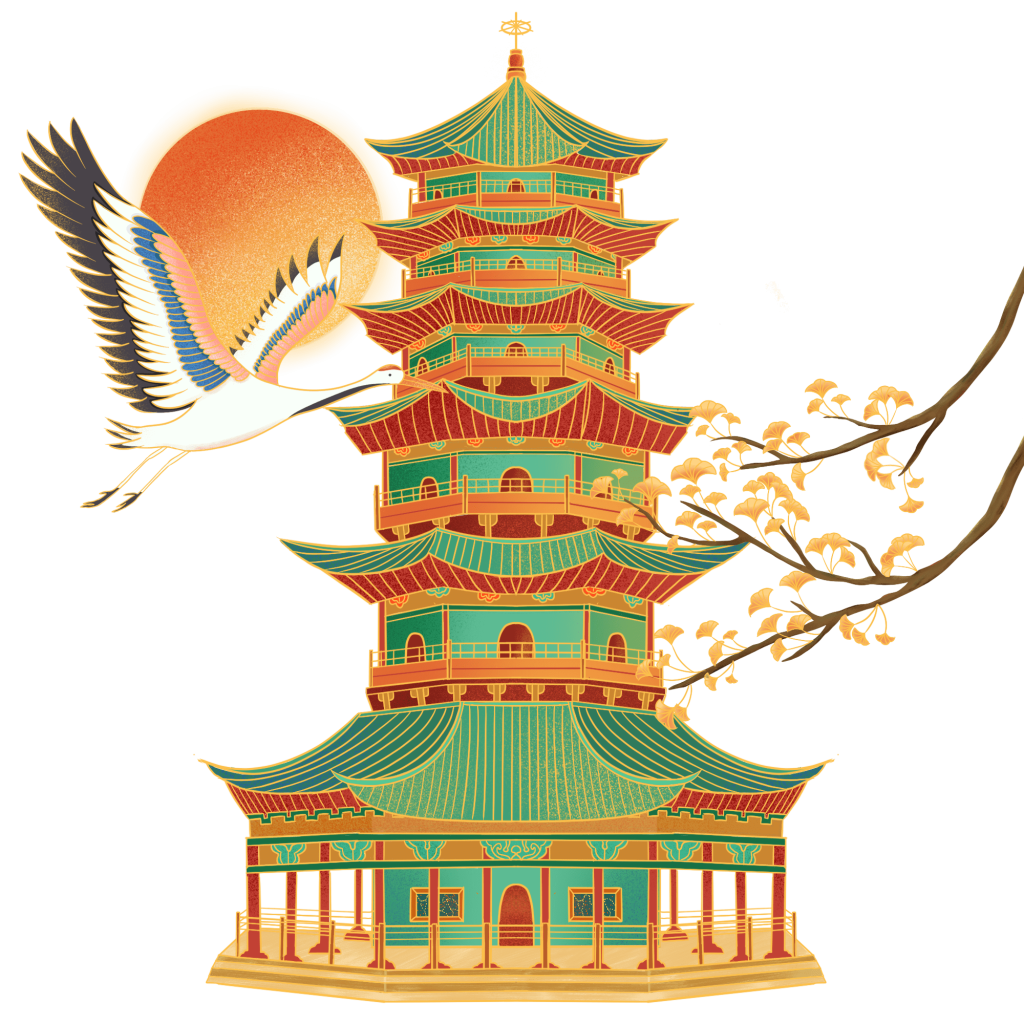 中国风建筑高塔