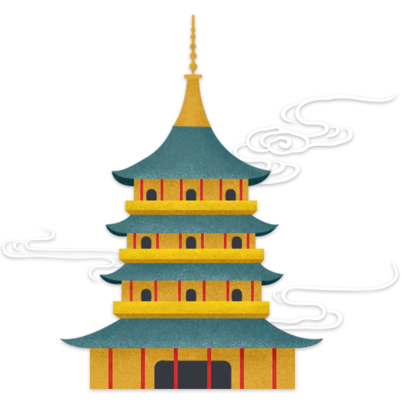 国潮建筑-塔