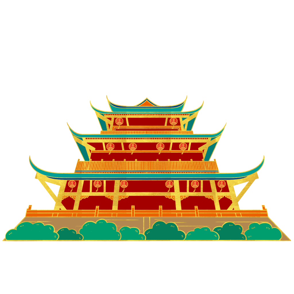 国潮城门建筑