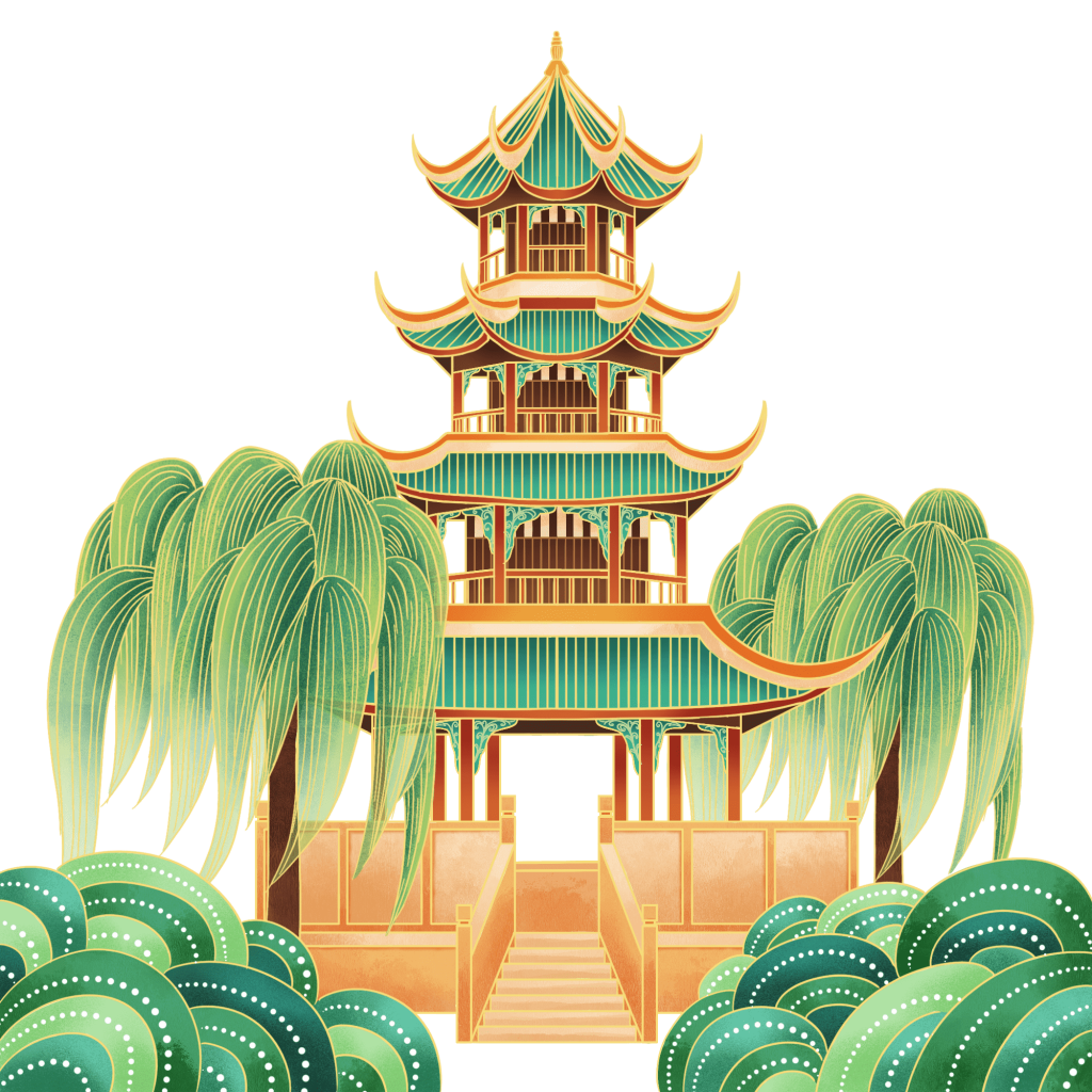国风城市建筑地标