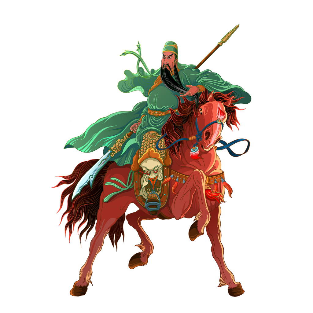 中国风战士人物元素