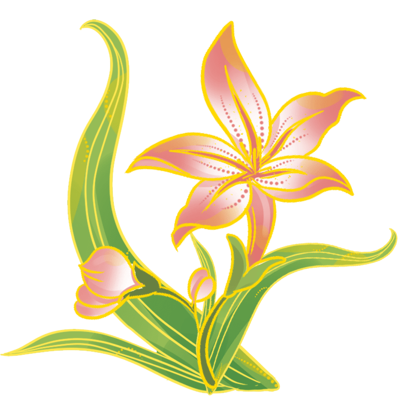 国潮植物元素水仙