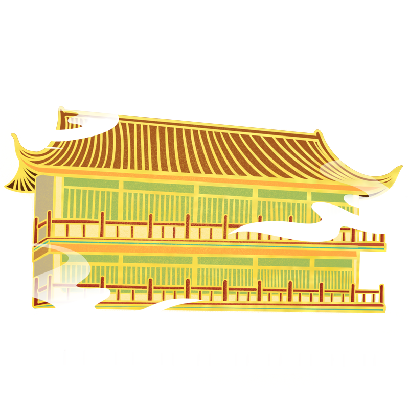 通用国潮建筑场景