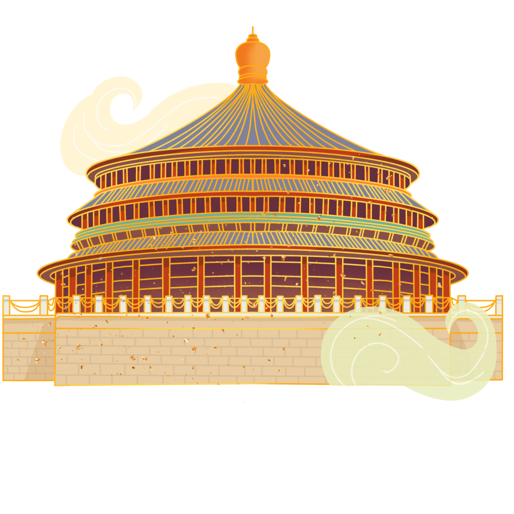 国潮天坛建筑古风