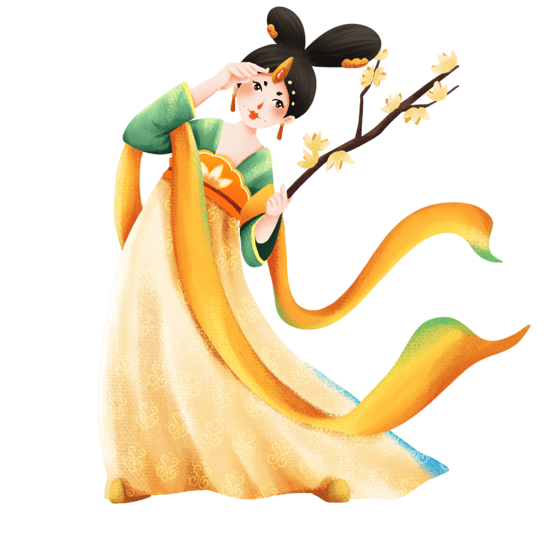 人物插画-仕女图