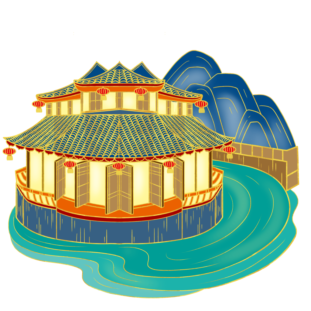 中国风平面建筑