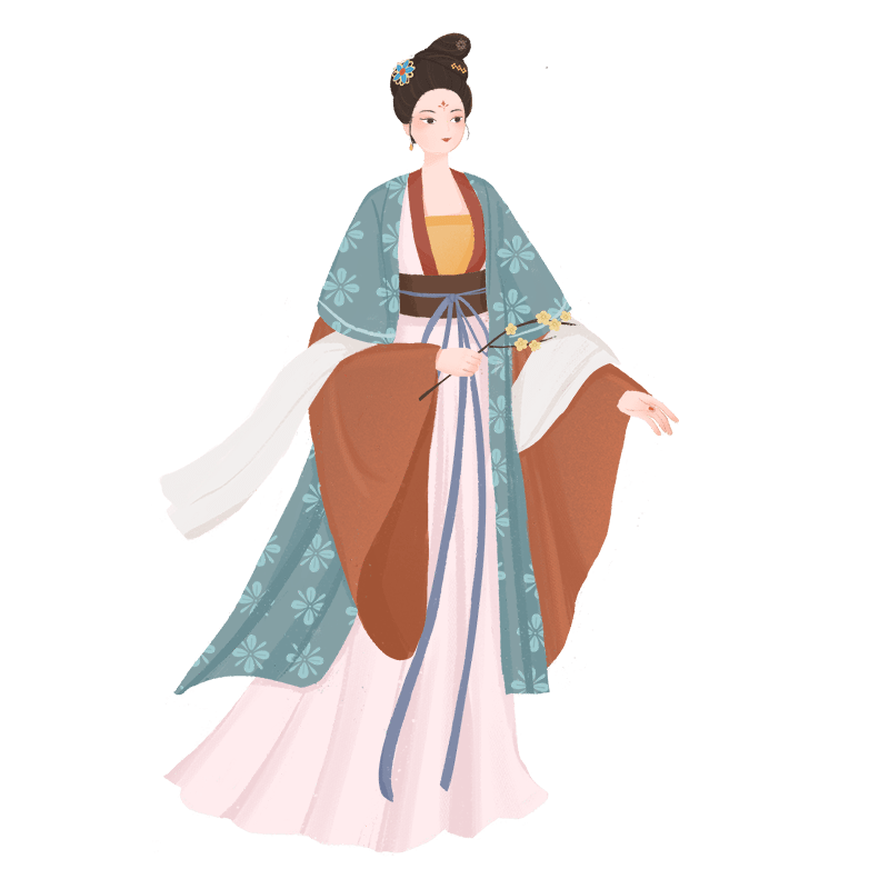 中国风古风美女人物插画