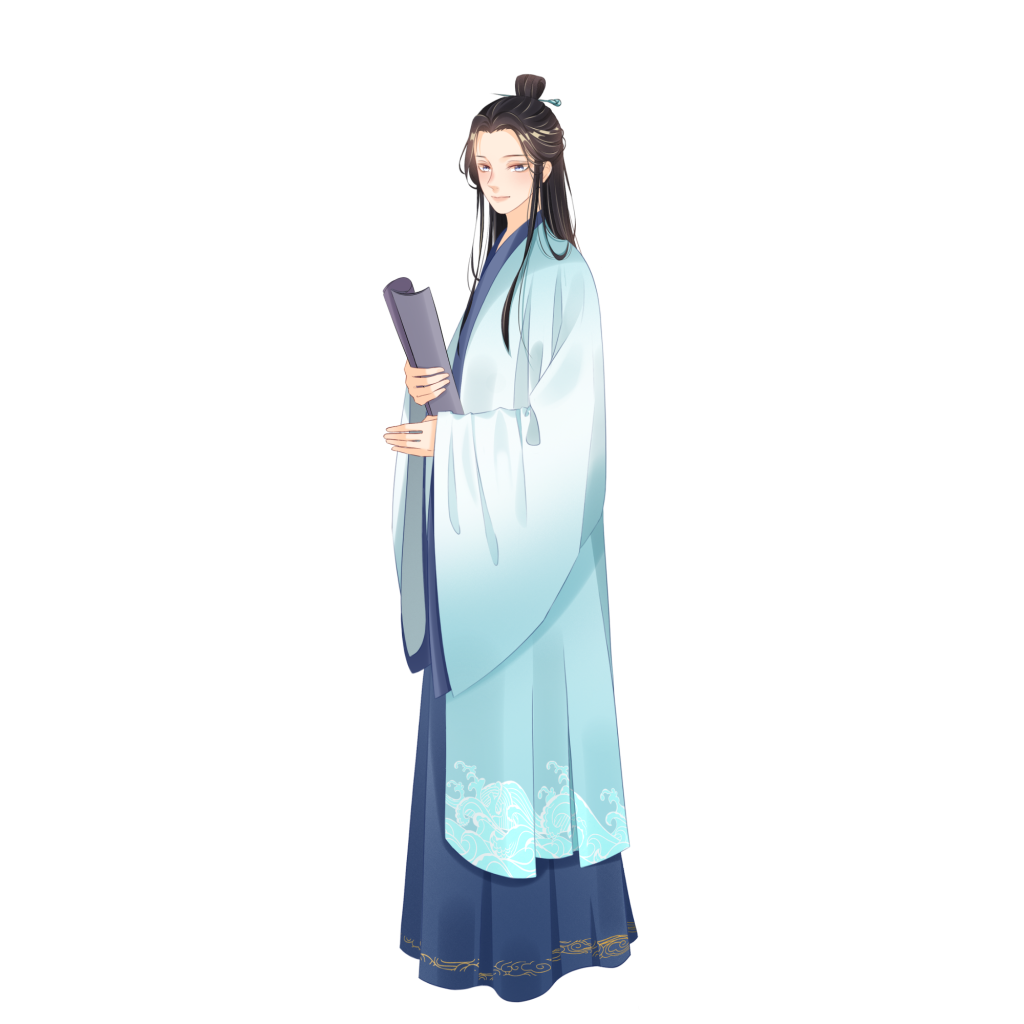 人物插画-书生