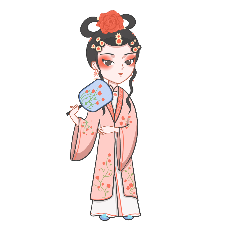 人物插画-古风女生