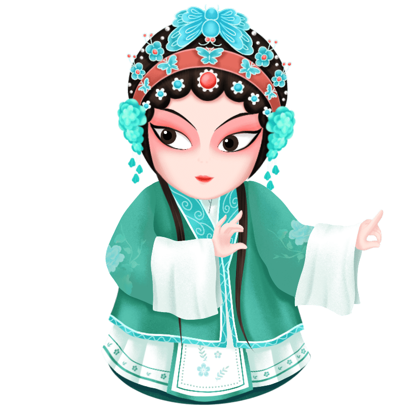 京剧人物插画