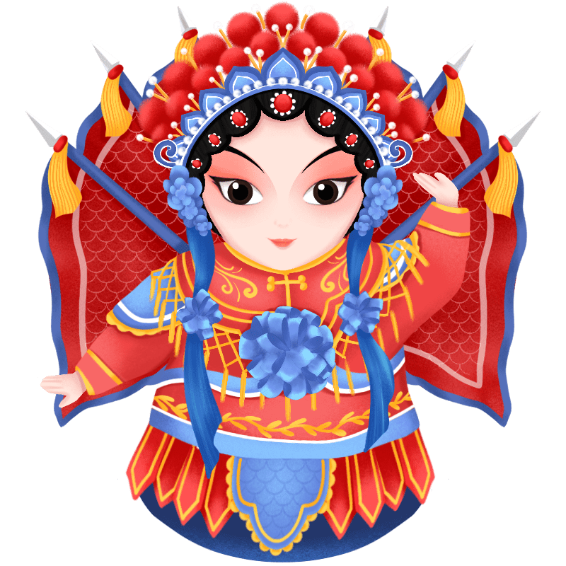 国潮 戏曲人物 霸王别姬之虞姬