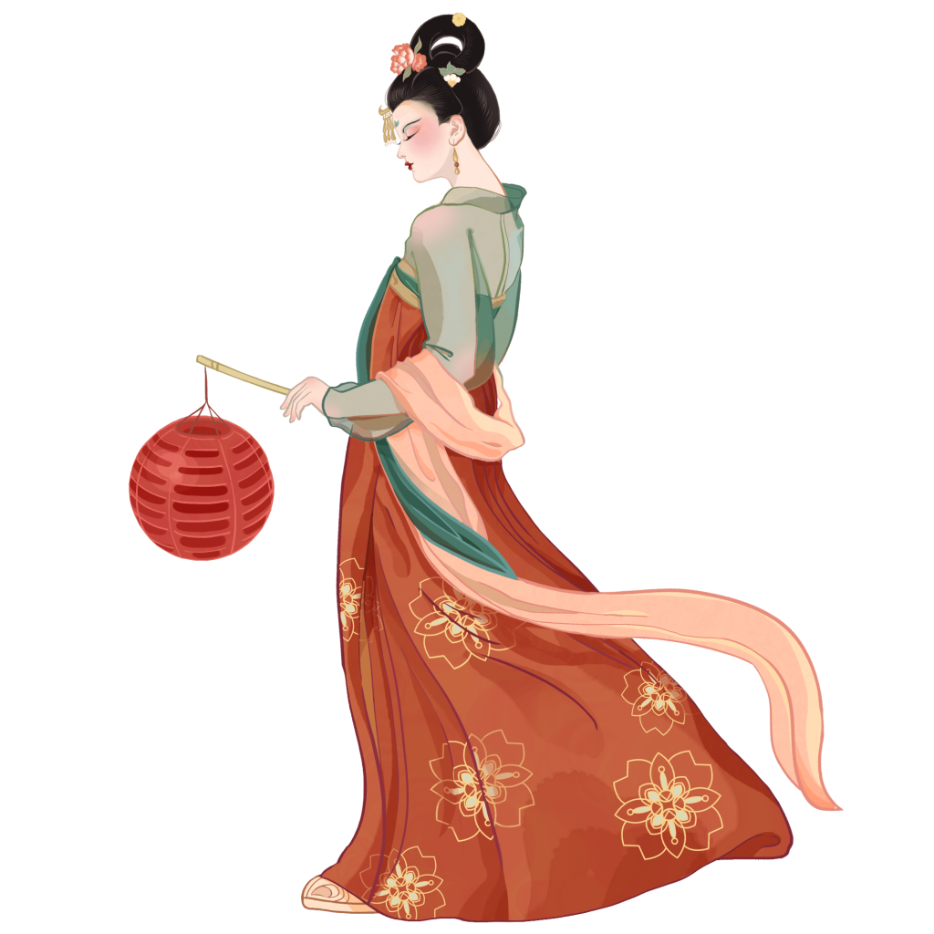 中国风汉服人物插画