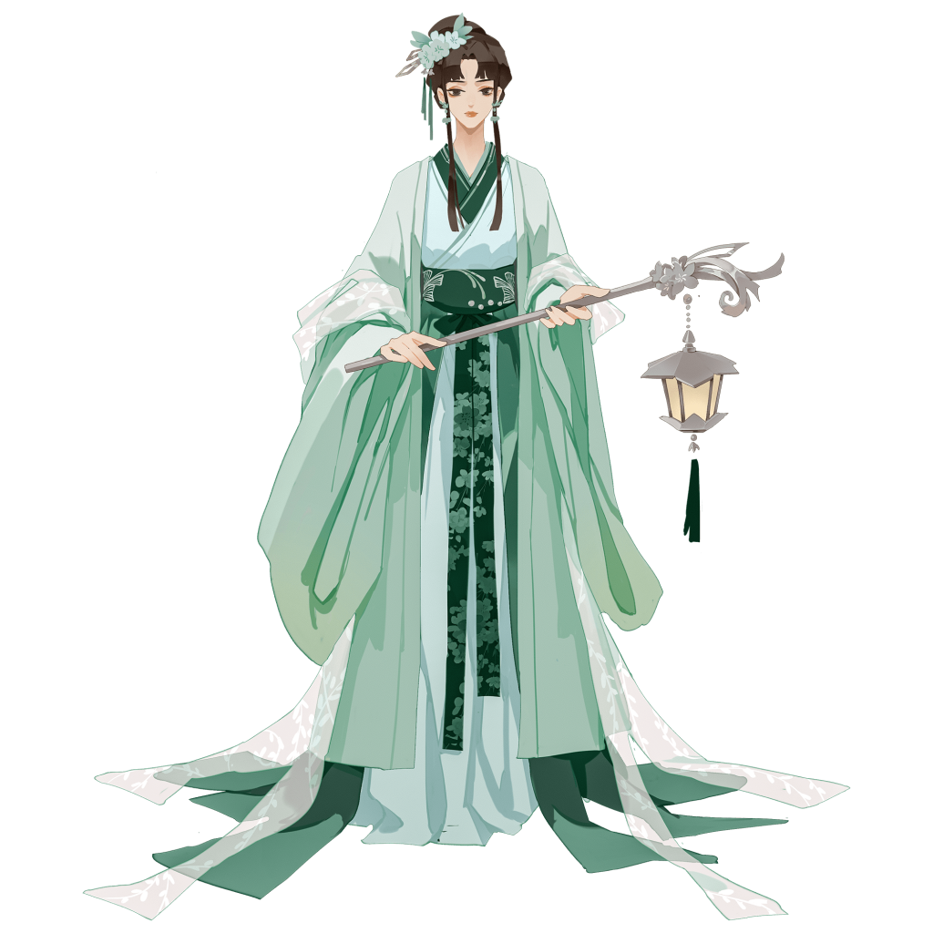 古代精致美人插画