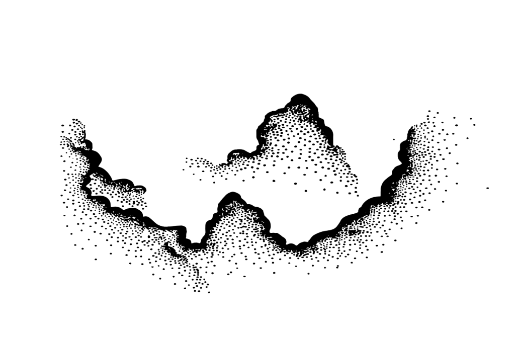 古风山水简约插画